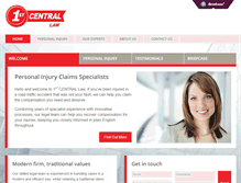 Tablet Screenshot of 1stcentrallaw.com